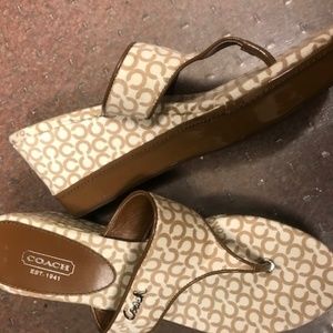 Coach Sandals, Excellent Cond. Size 8 1/2